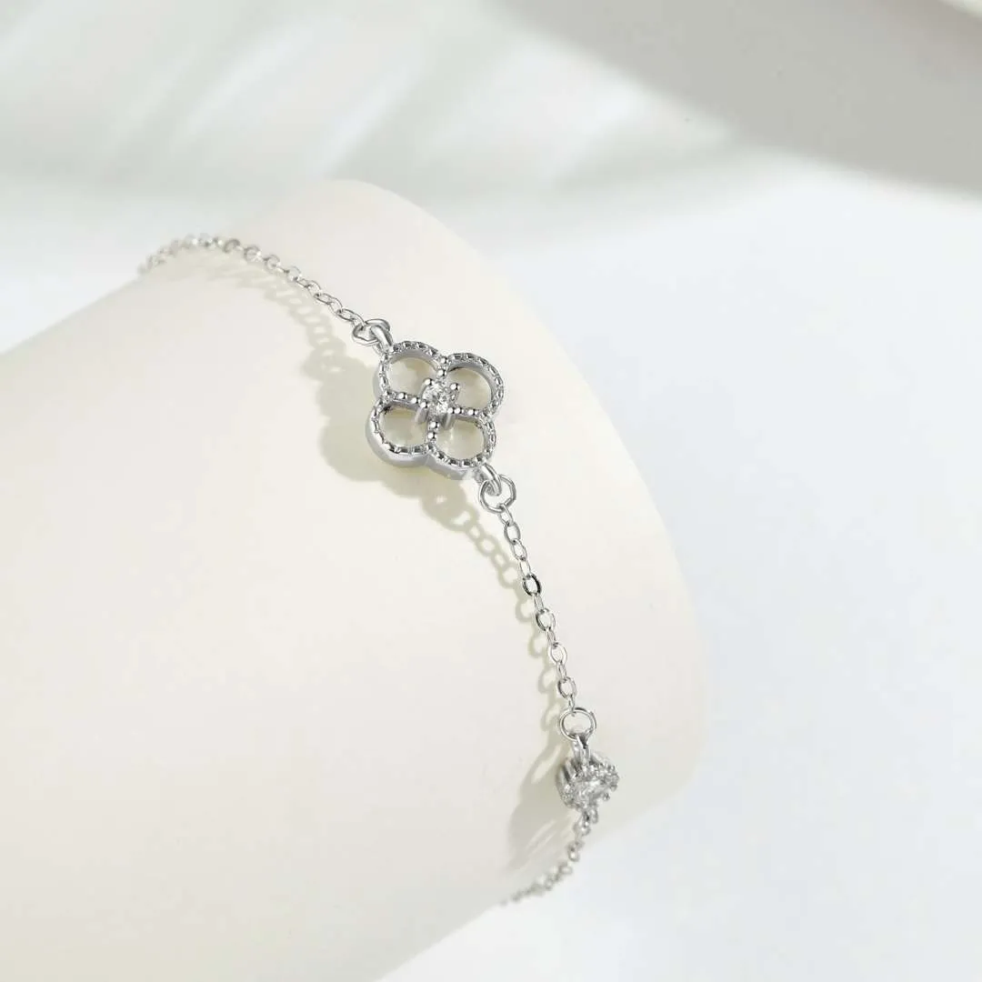 [Goodv]Delicate Four Leaf Clover Bracelet