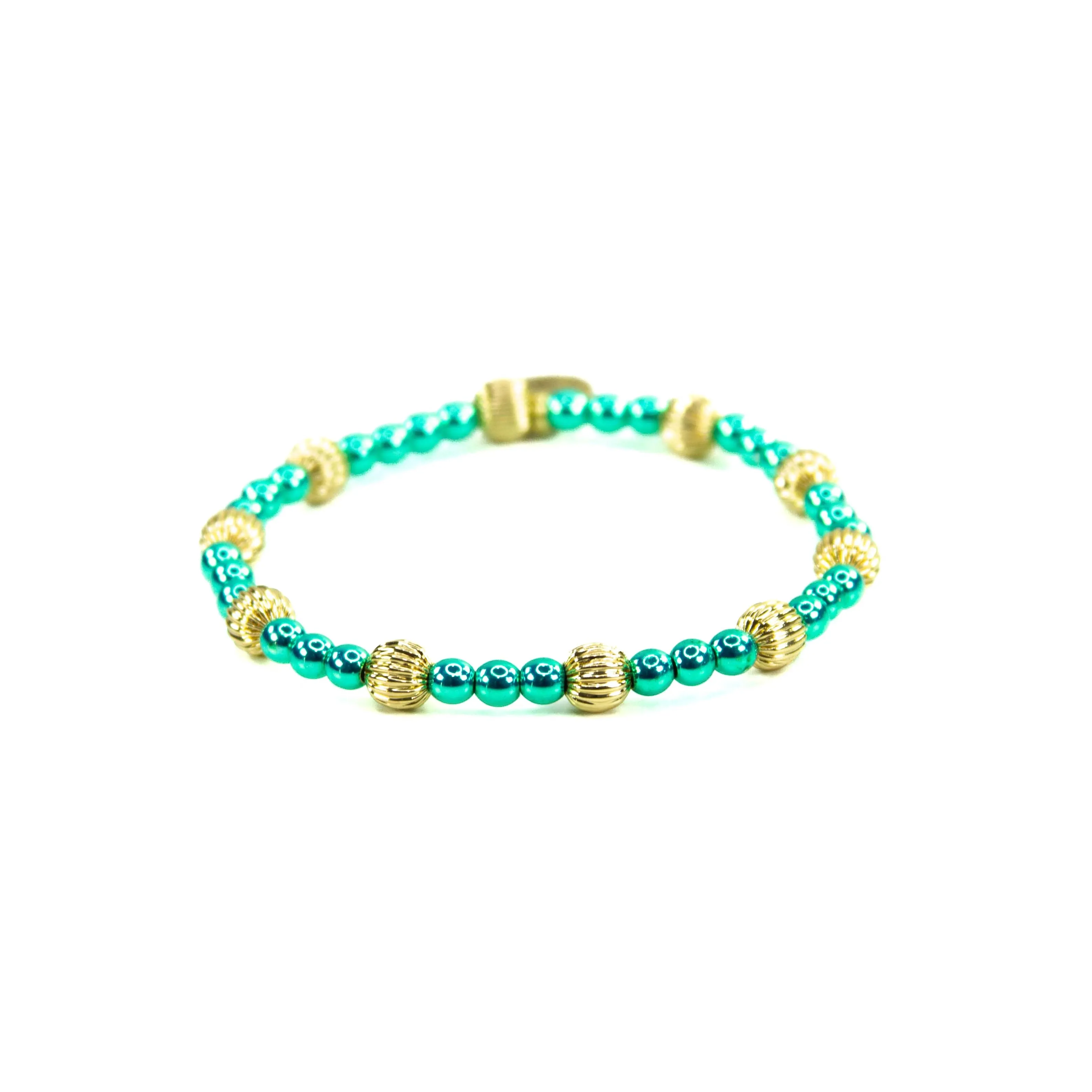Green Mix Bead Bracelets