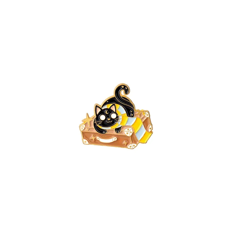 Halloween Cats Enamel Pins