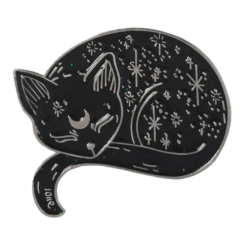 Halloween Cats Enamel Pins