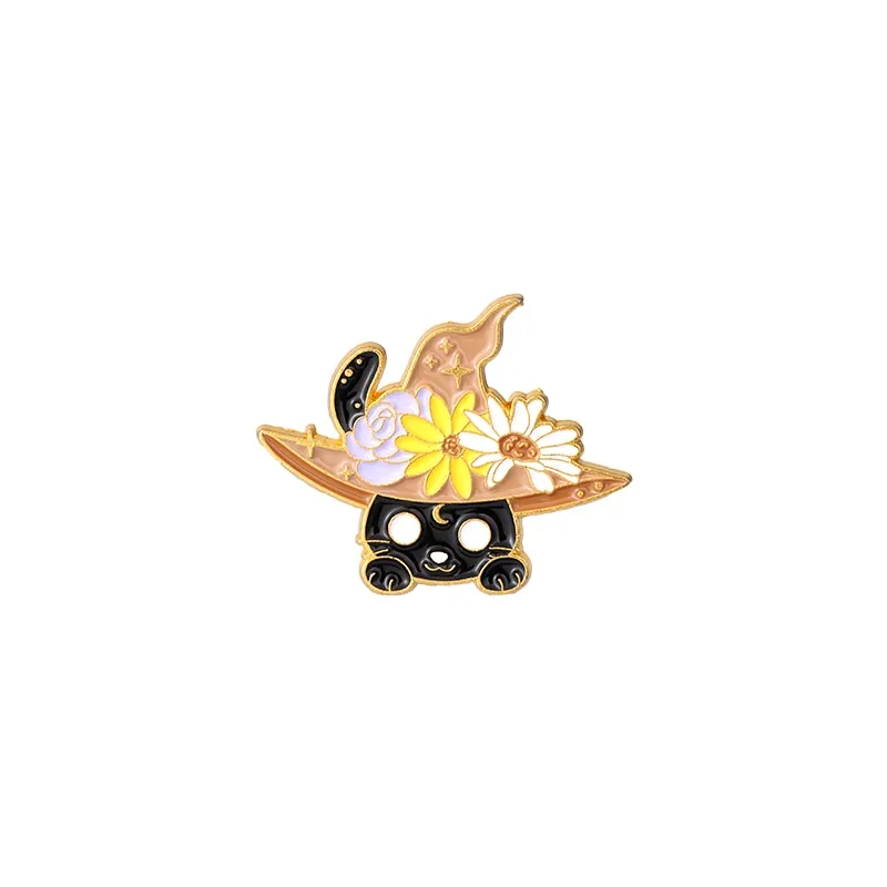 Halloween Cats Enamel Pins