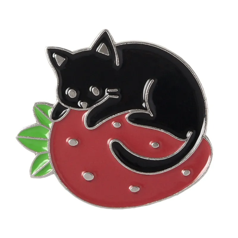 Halloween Cats Enamel Pins