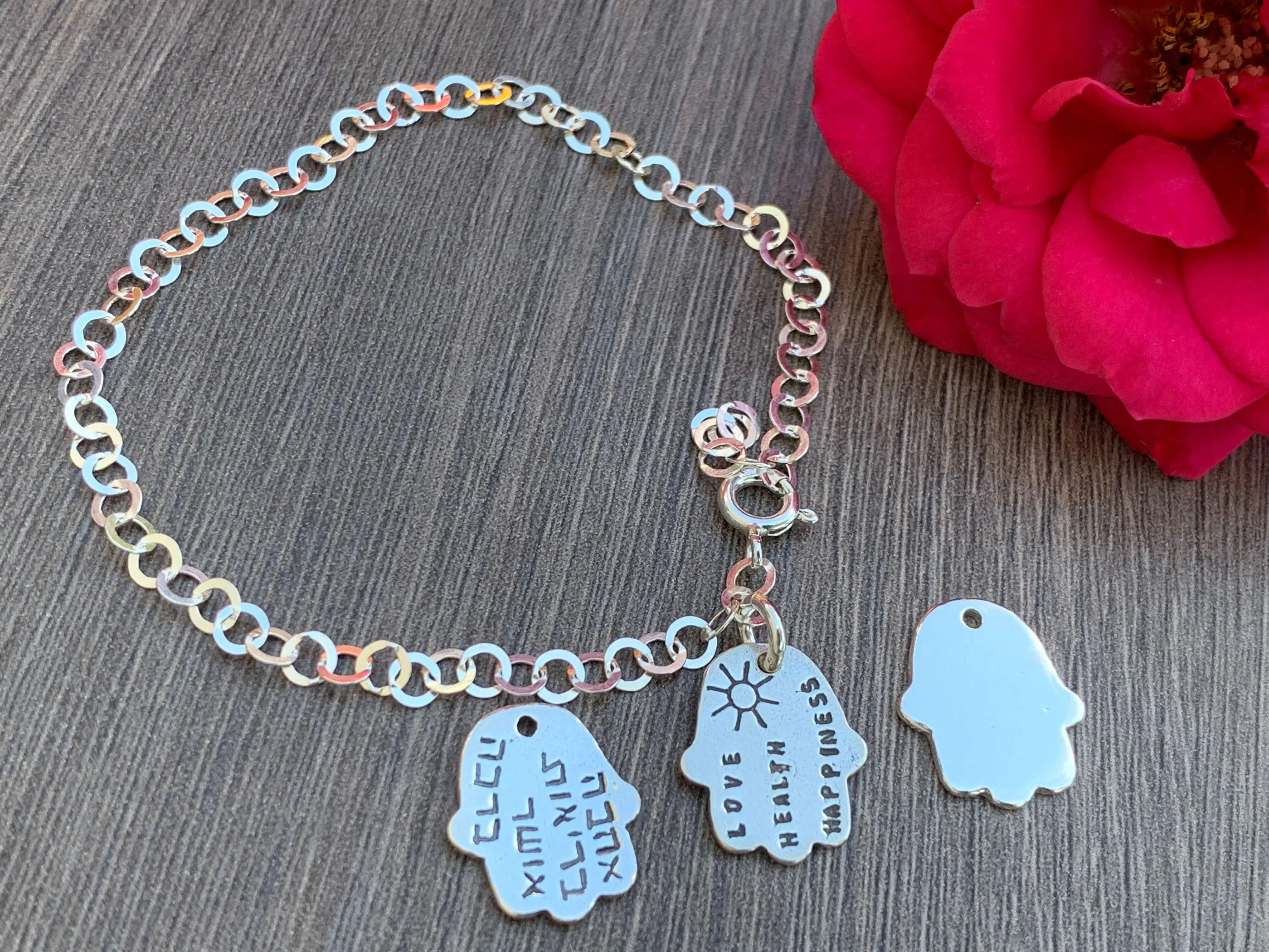 Hamsa Sterling Silver Bracelet