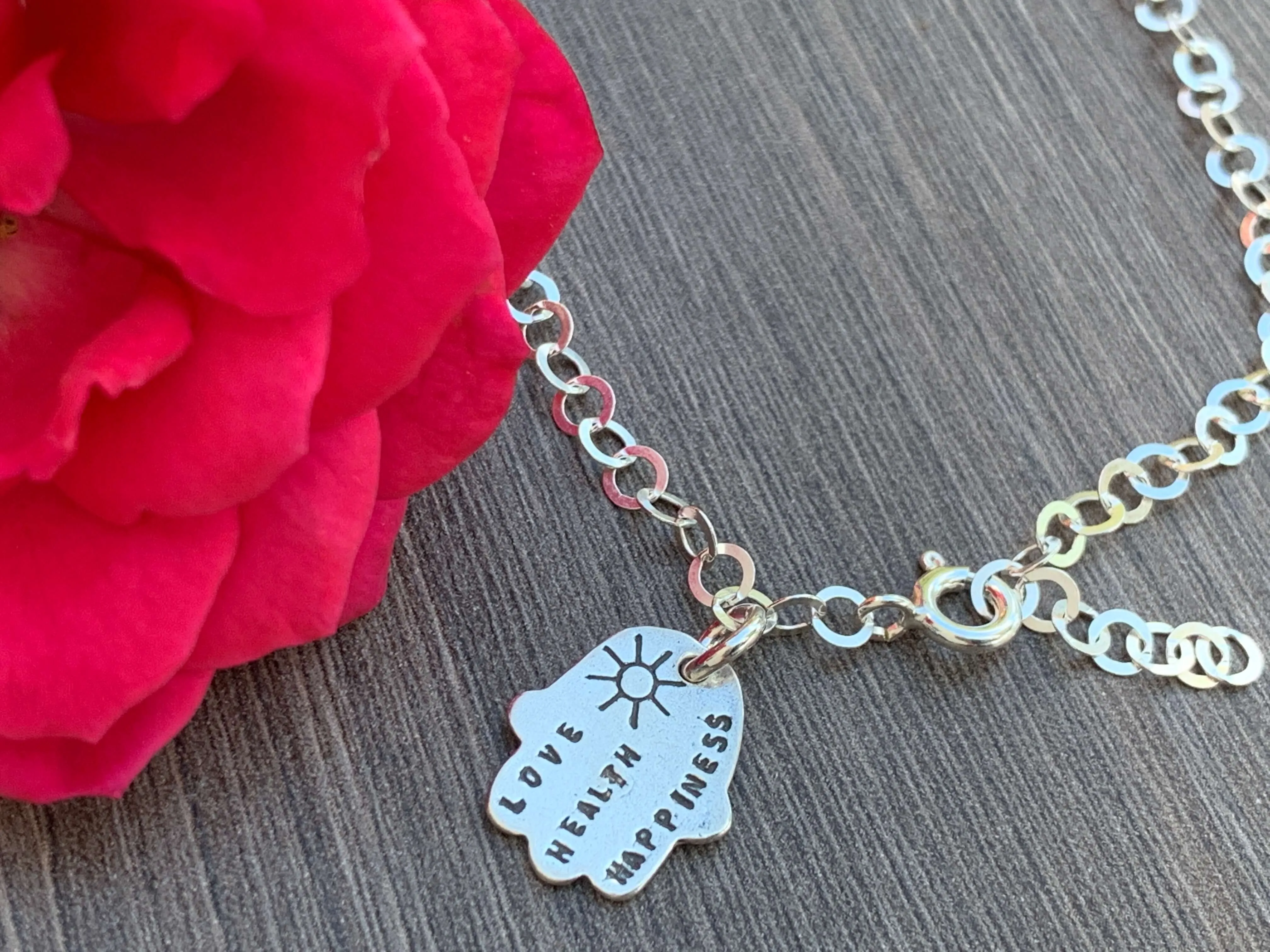 Hamsa Sterling Silver Bracelet