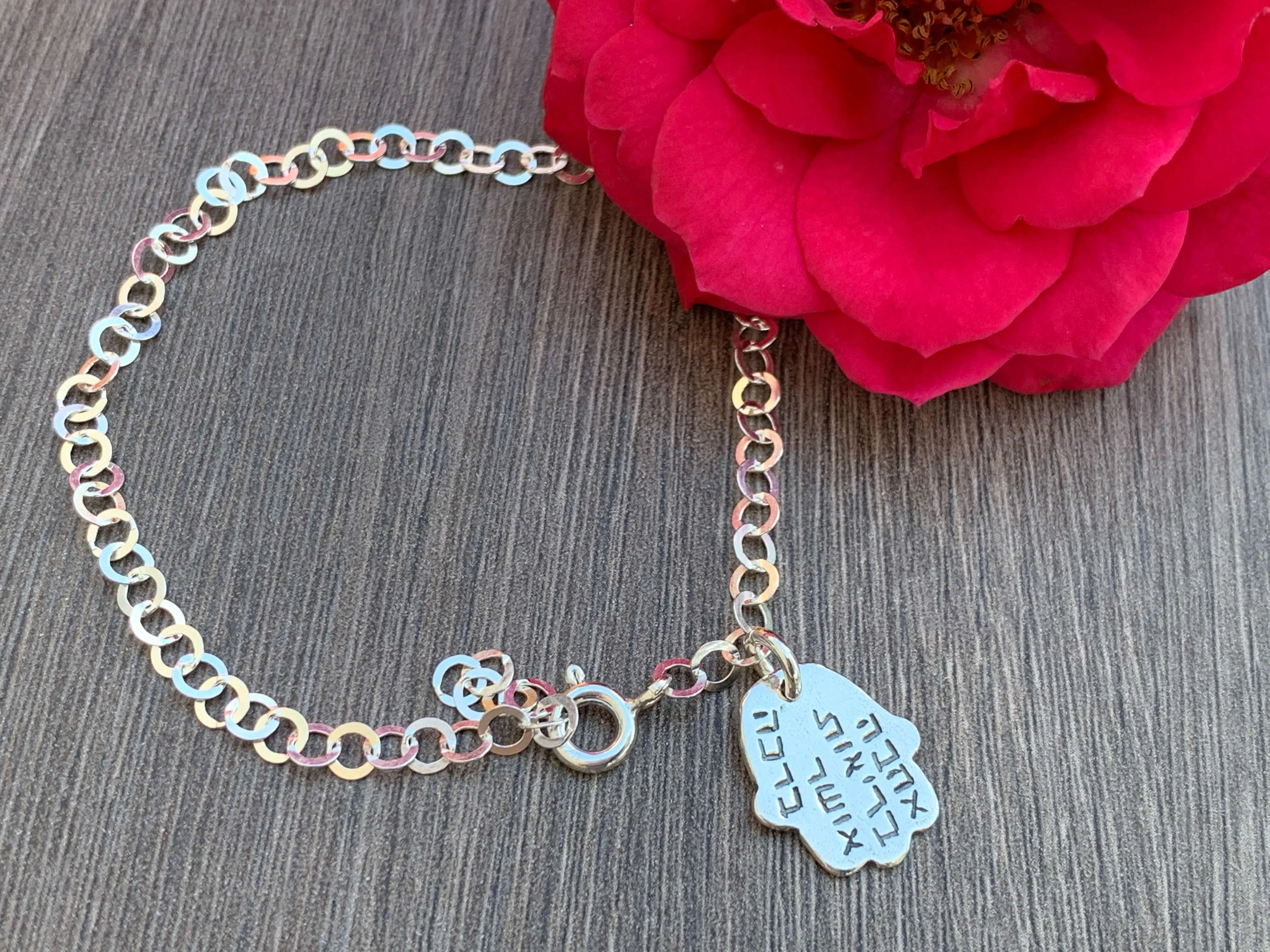 Hamsa Sterling Silver Bracelet