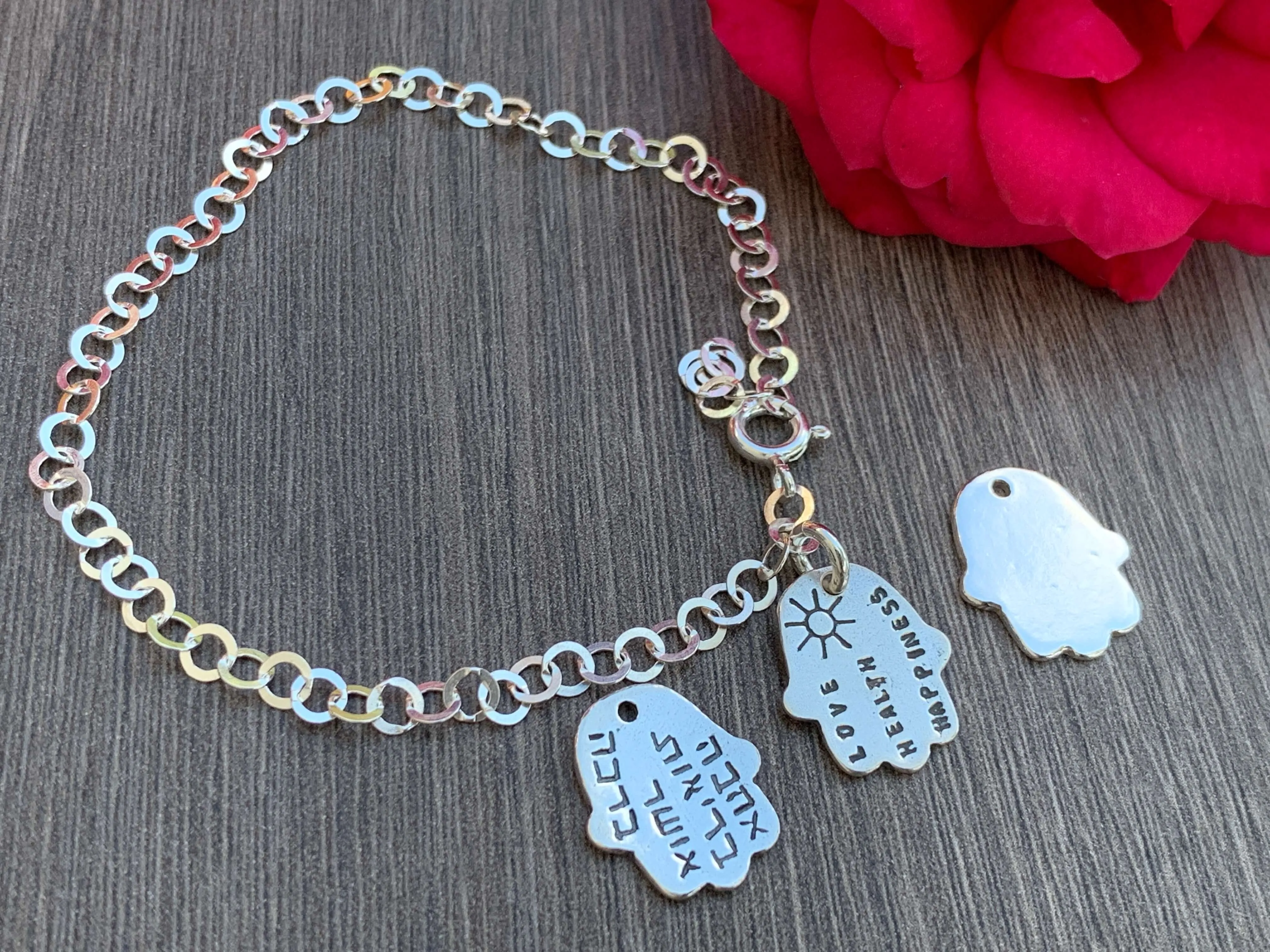 Hamsa Sterling Silver Bracelet
