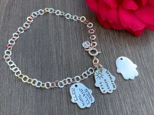 Hamsa Sterling Silver Bracelet