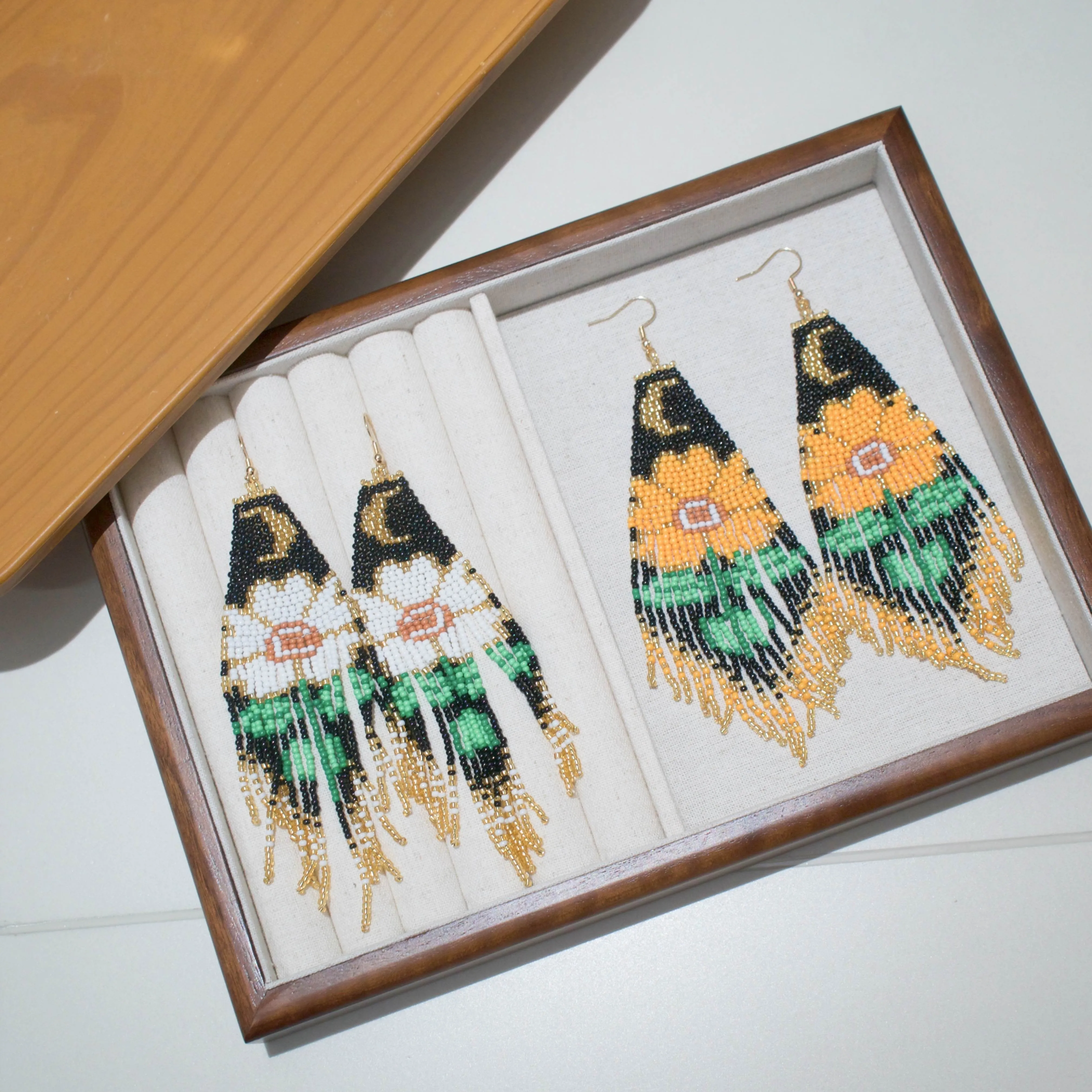 Handmade Boho Beaded Tassel Earrings - Vibrant Style for Everyday Wear