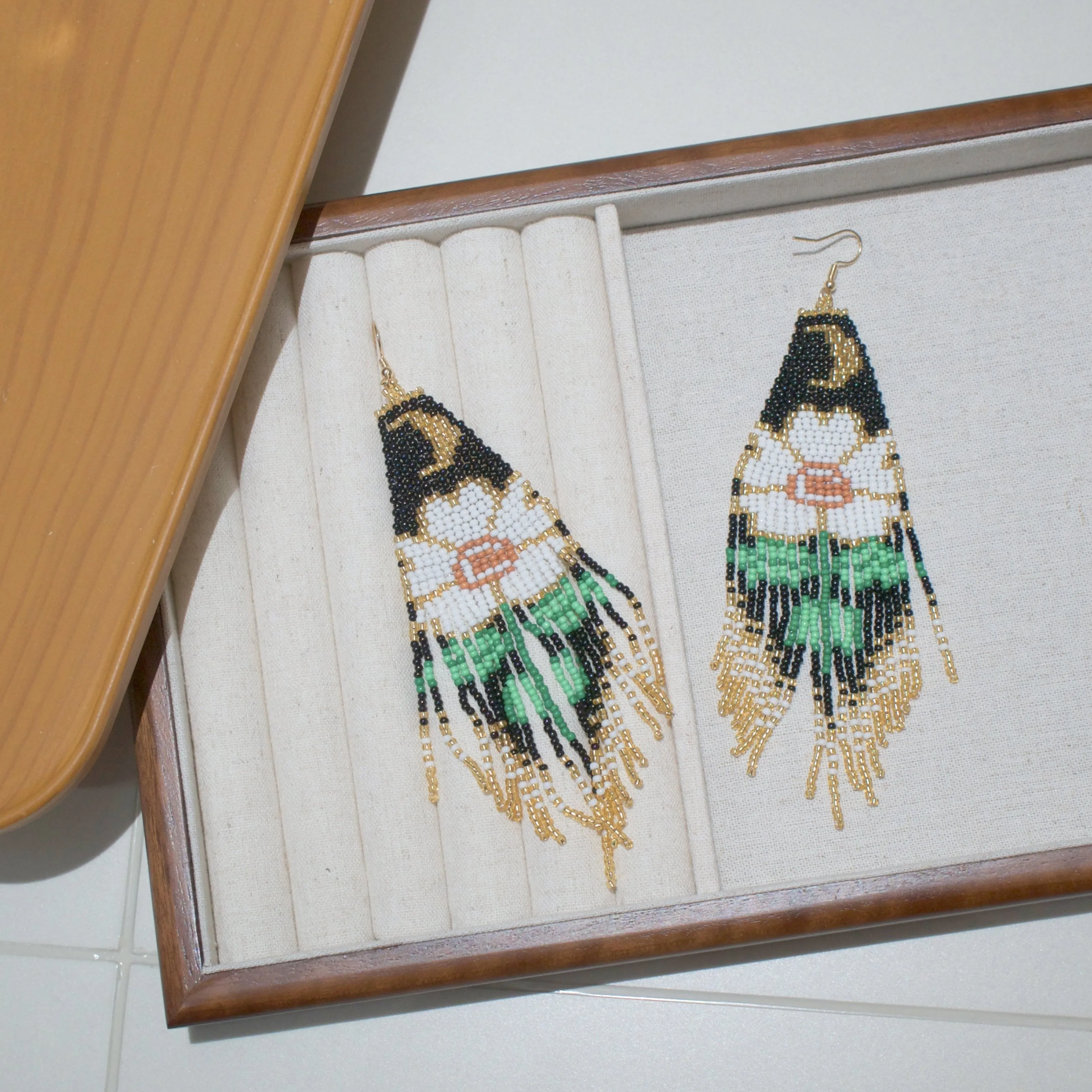 Handmade Boho Beaded Tassel Earrings - Vibrant Style for Everyday Wear