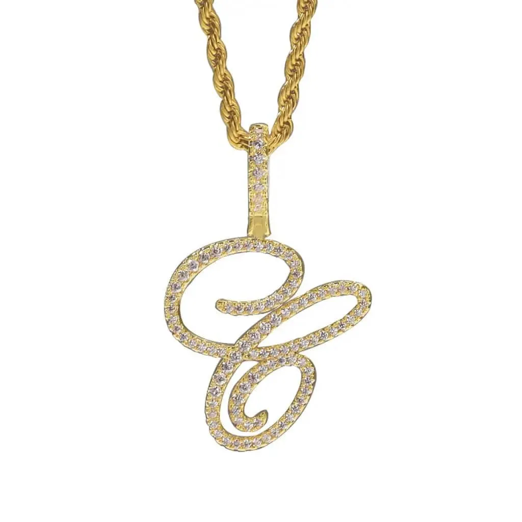 Hip Hop Cool Swash English Letter Pendant 🔤