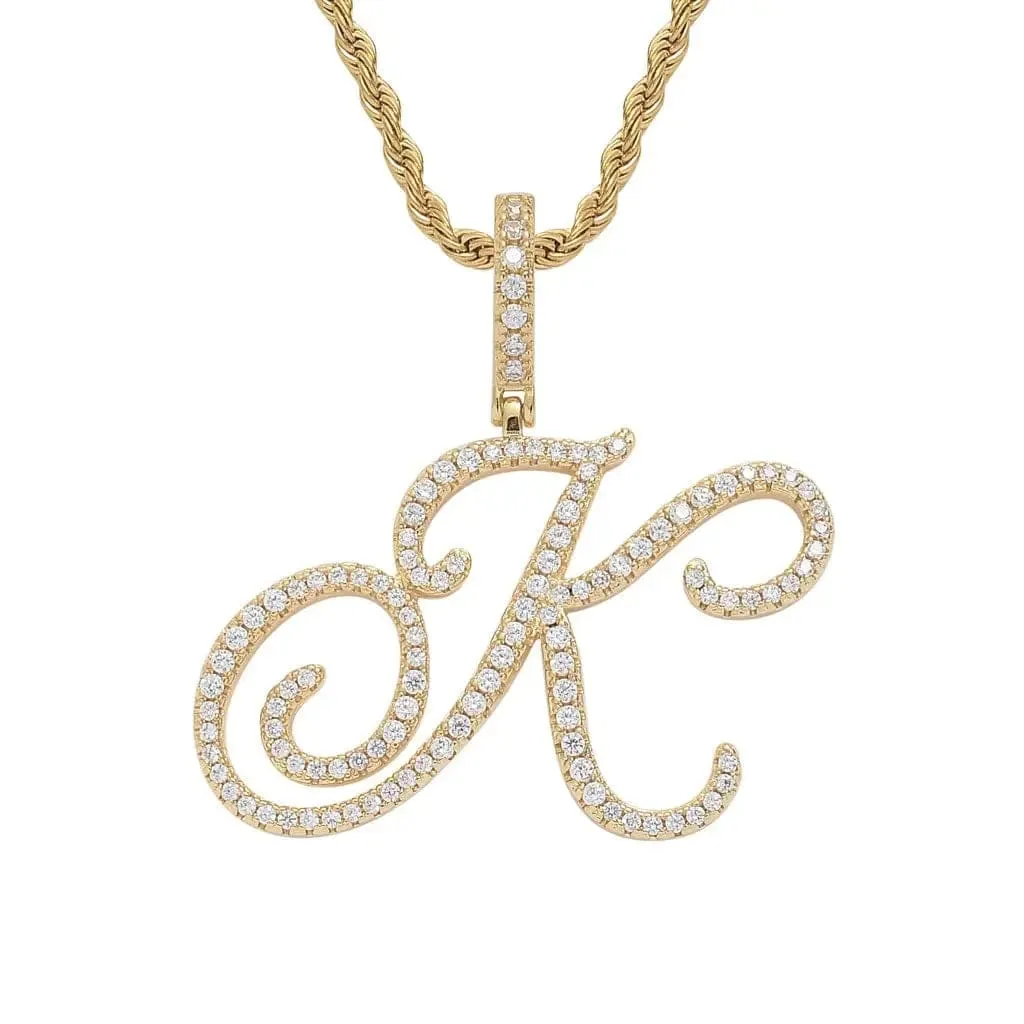 Hip Hop Cool Swash English Letter Pendant 🔤