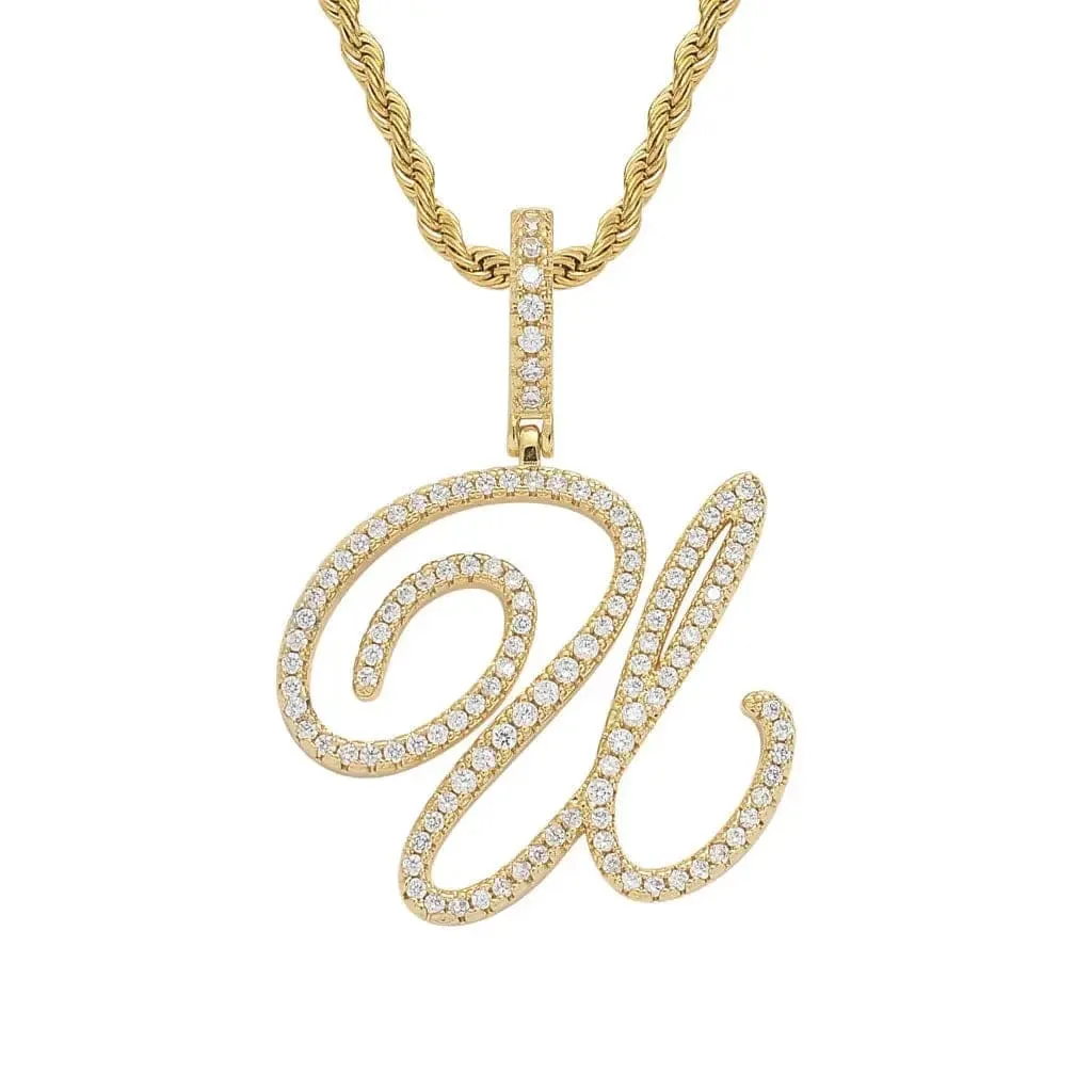 Hip Hop Cool Swash English Letter Pendant 🔤