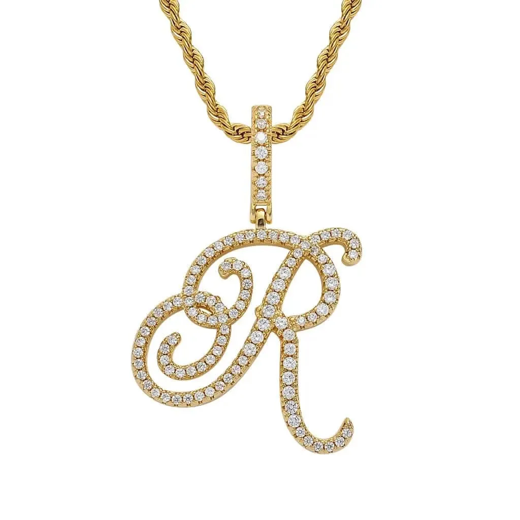 Hip Hop Cool Swash English Letter Pendant 🔤