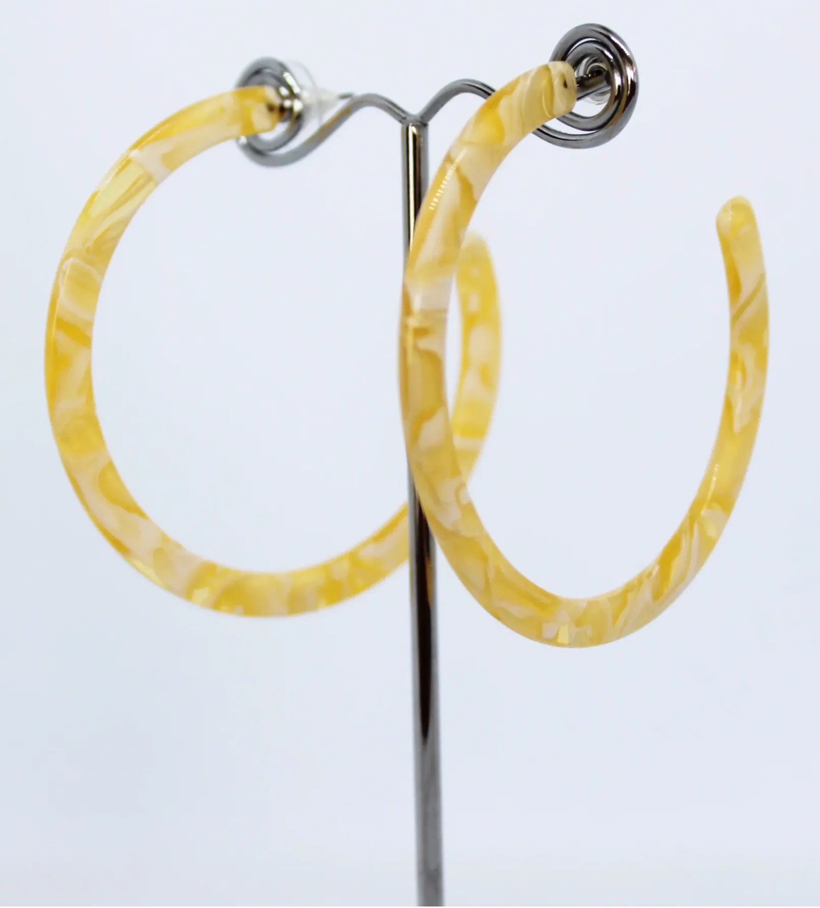 Honey Yellow Hoop Earrings