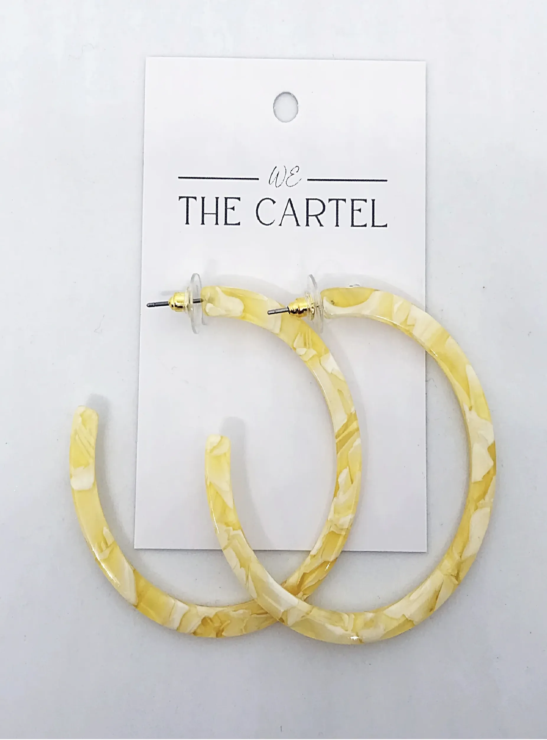Honey Yellow Hoop Earrings