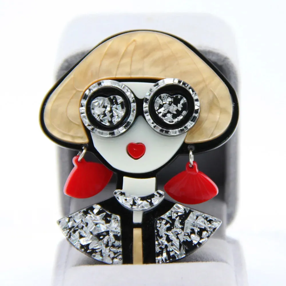 Humans of New York Acrylic Brooches