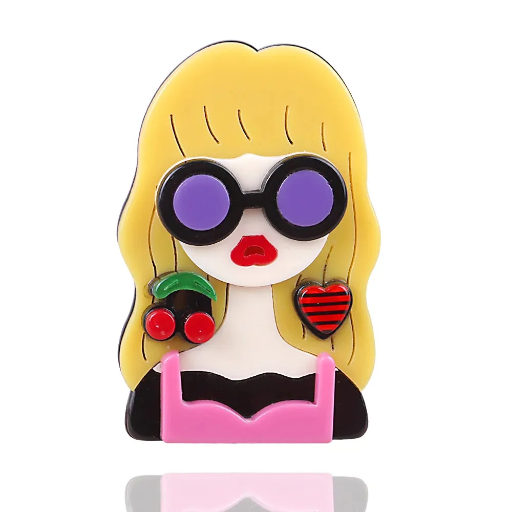 Humans of New York Acrylic Brooches