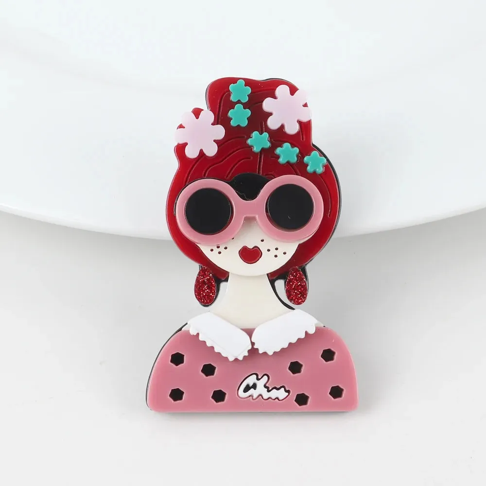 Humans of New York Acrylic Brooches