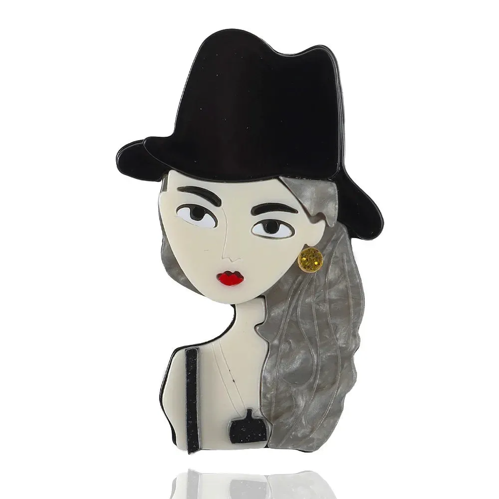 Humans of New York Acrylic Brooches