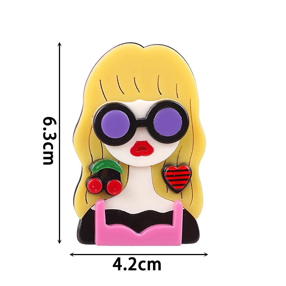Humans of New York Acrylic Brooches
