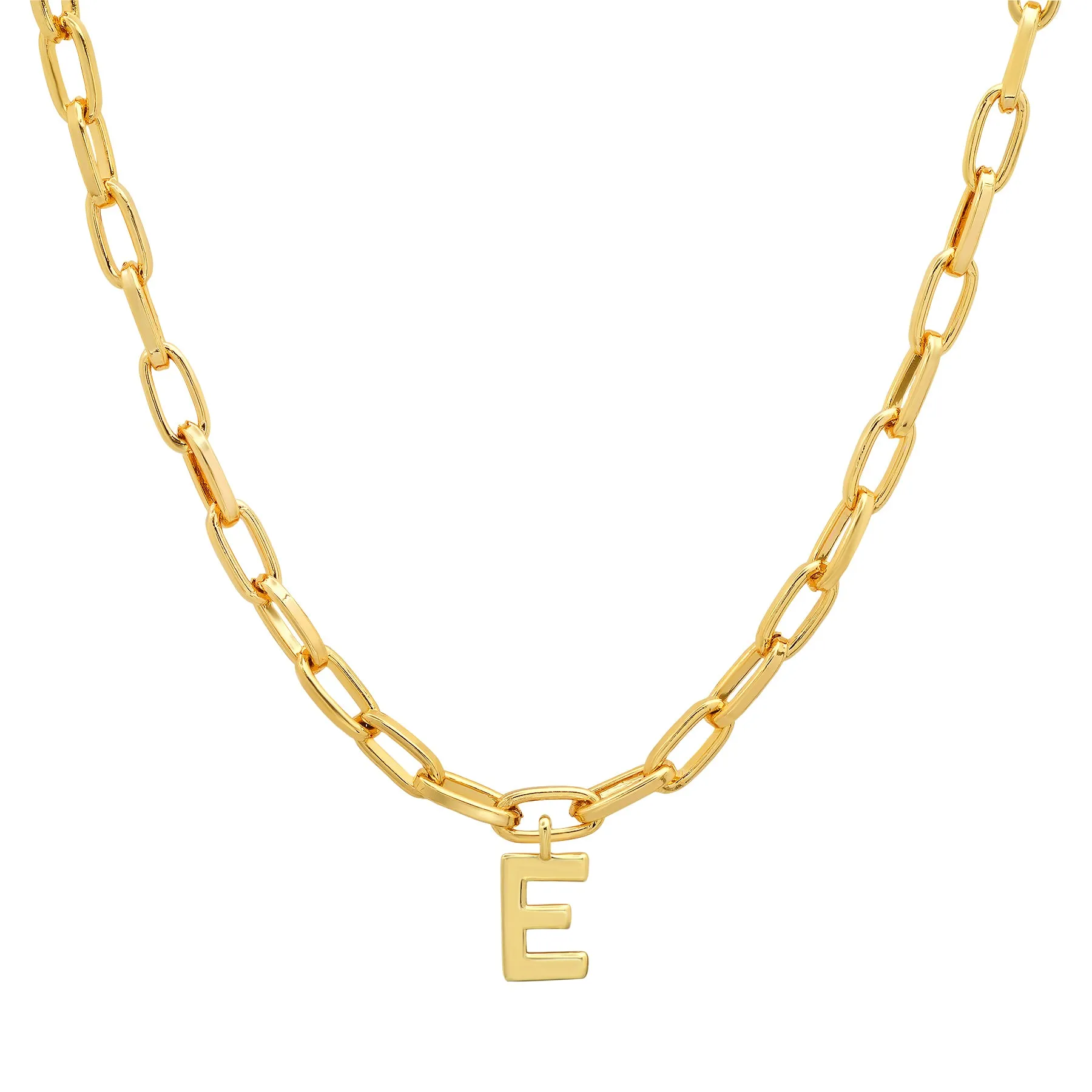 INITIAL PAPERCLIP CHAIN GOLD