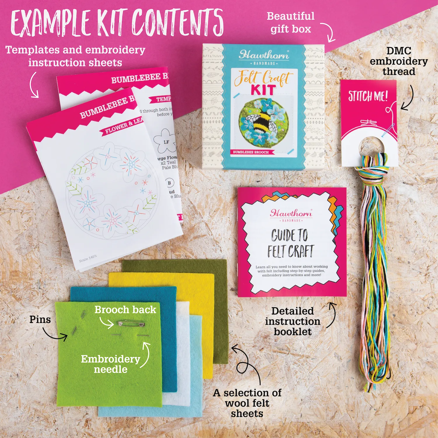 Insects Felt Craft Kit Bundle
