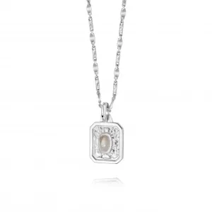 June Birthstone Recycled Sterling Silver Necklace BS06_SLV