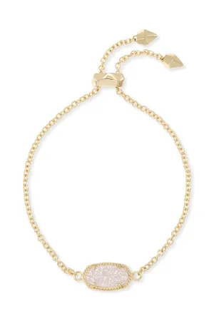 Kendra Scott: Elaina Delicate Gold Chain Bracelet - Iridescent Drusy