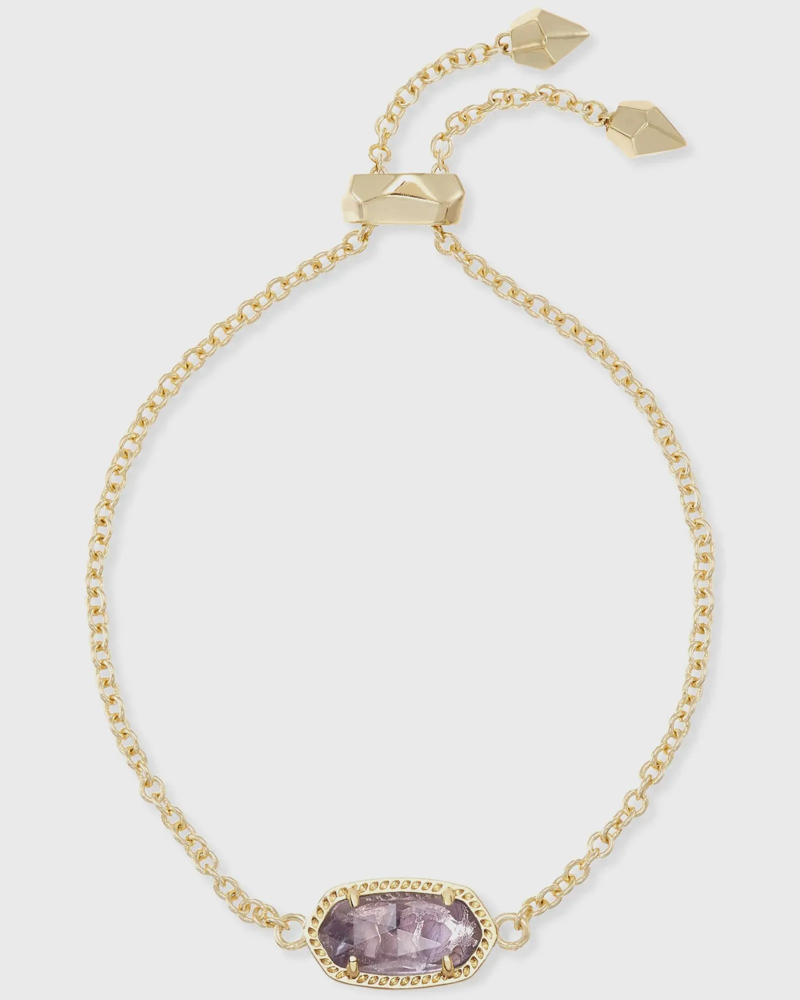 Kendra Scott Elaina Purple Amethyst Delicate Chain Bracelet