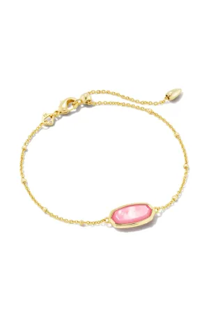 Kendra Scott: Framed Elaina Gold Delicate Chain Bracelet - Peony Mother Of Pearl