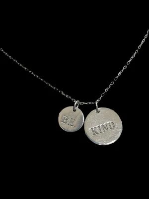 Kindness Blooms: Sterling Silver Be Kind Necklace