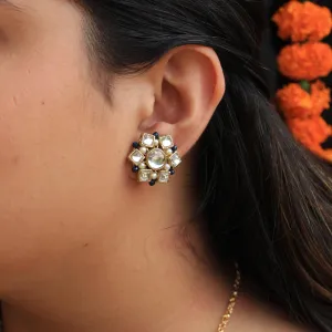 Kundan Blossom Stud Earrings