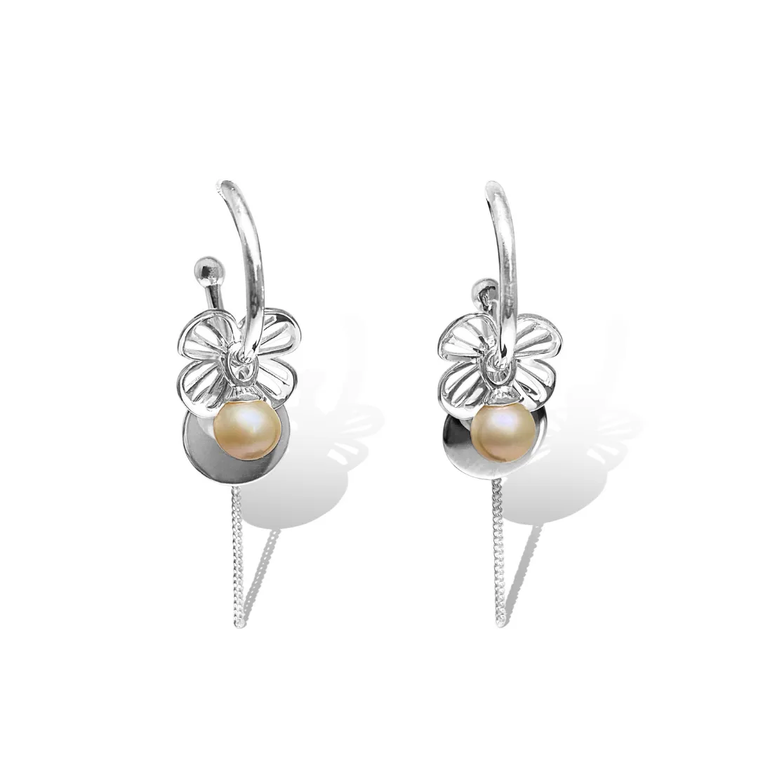 La Pierre Complete Pink Fresh Water Pearl Earrings W/S