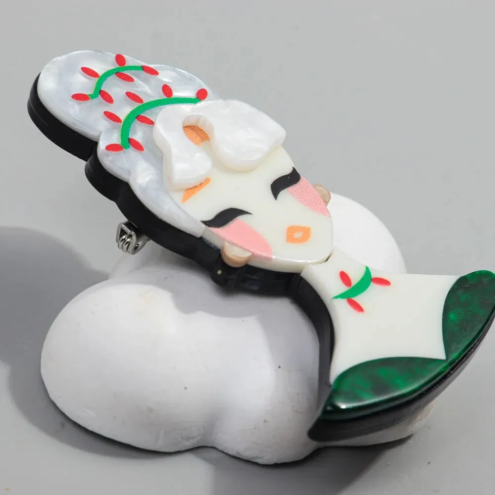Lady Marnie Acrylic Brooch