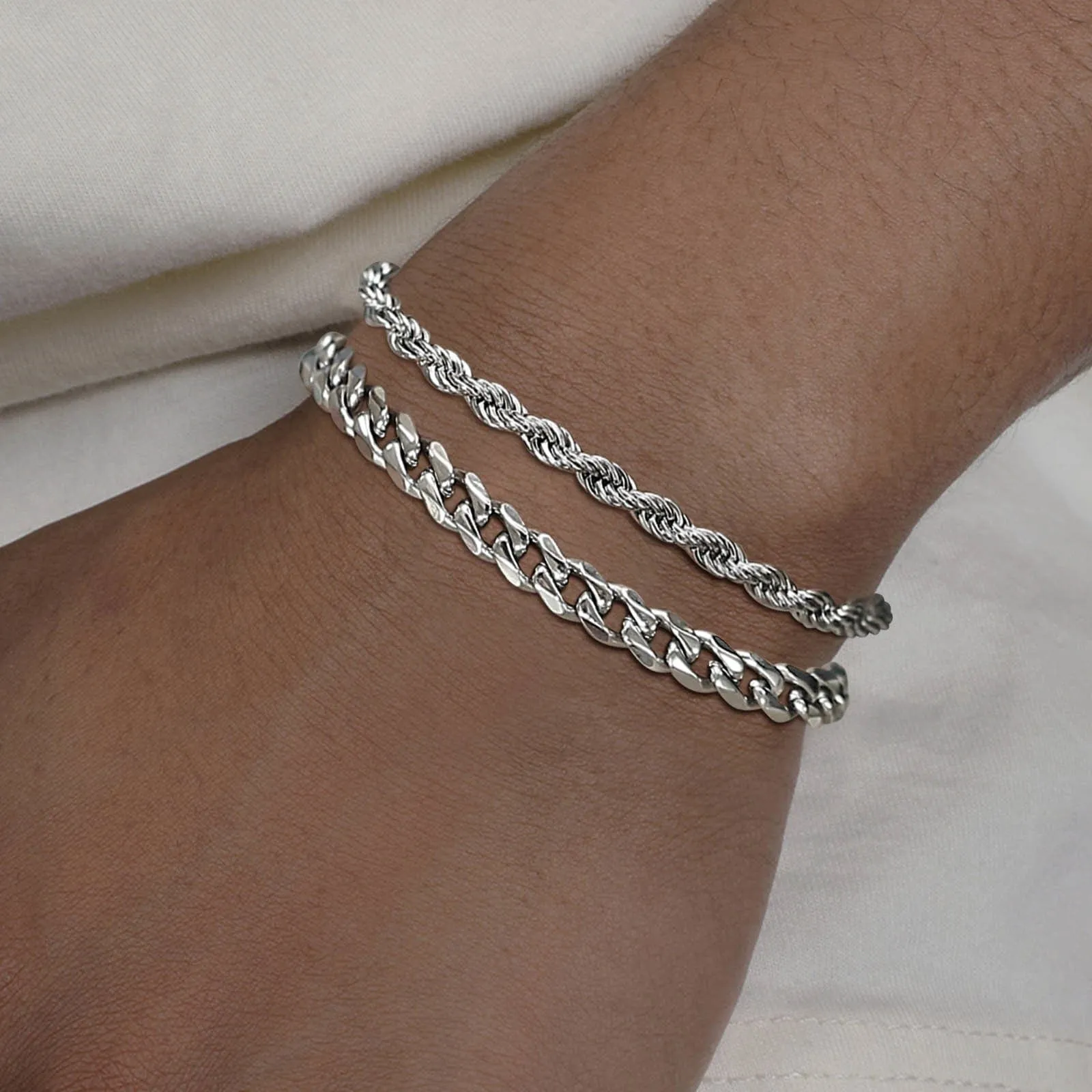 Layered  Chain Bracelets