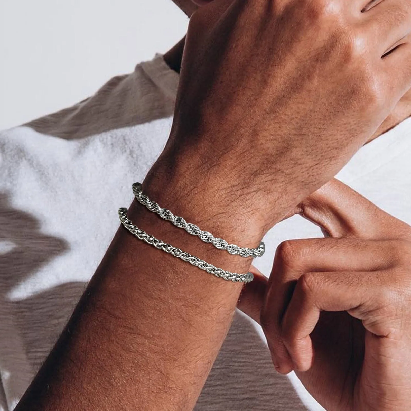 Layered  Chain Bracelets