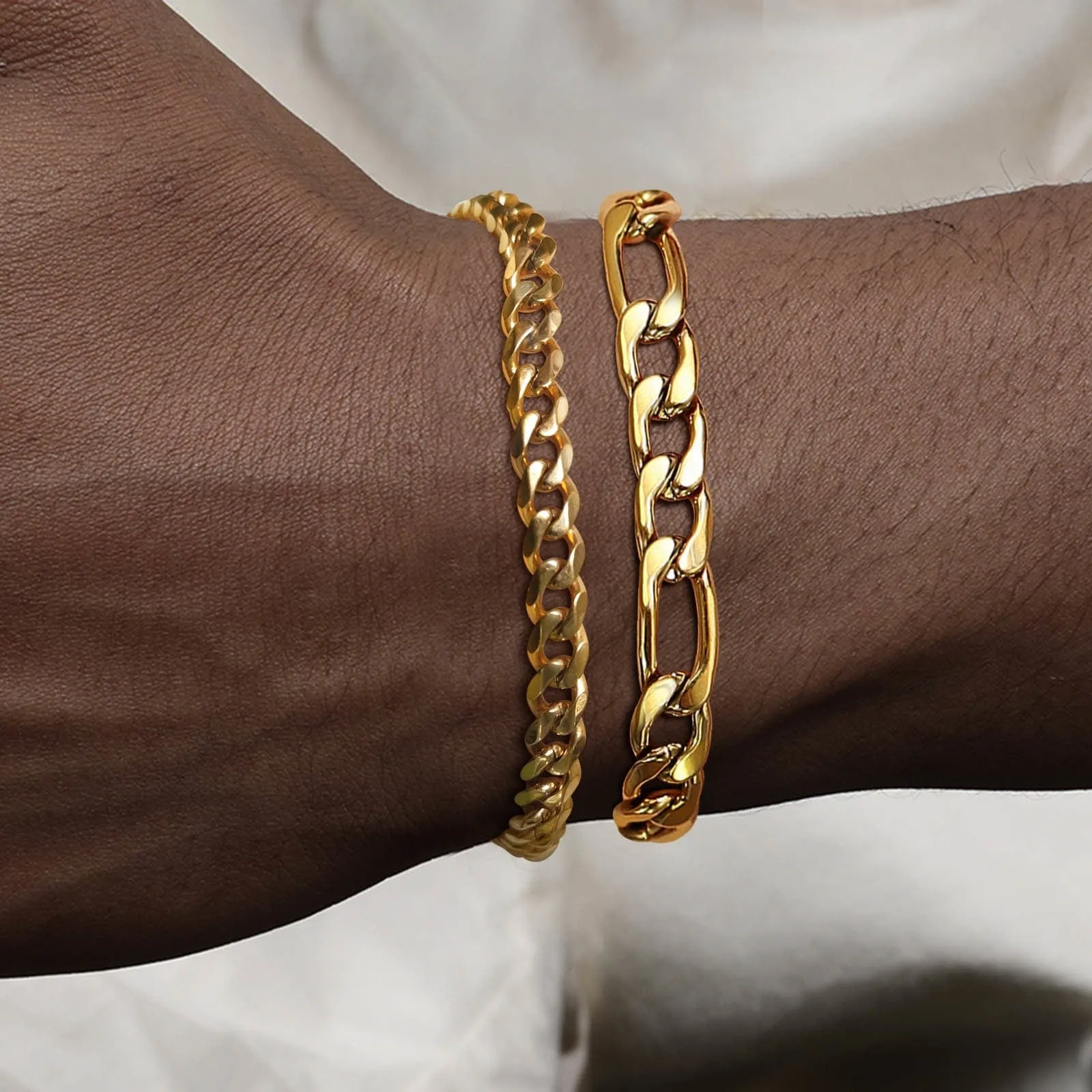 Layered  Chain Bracelets