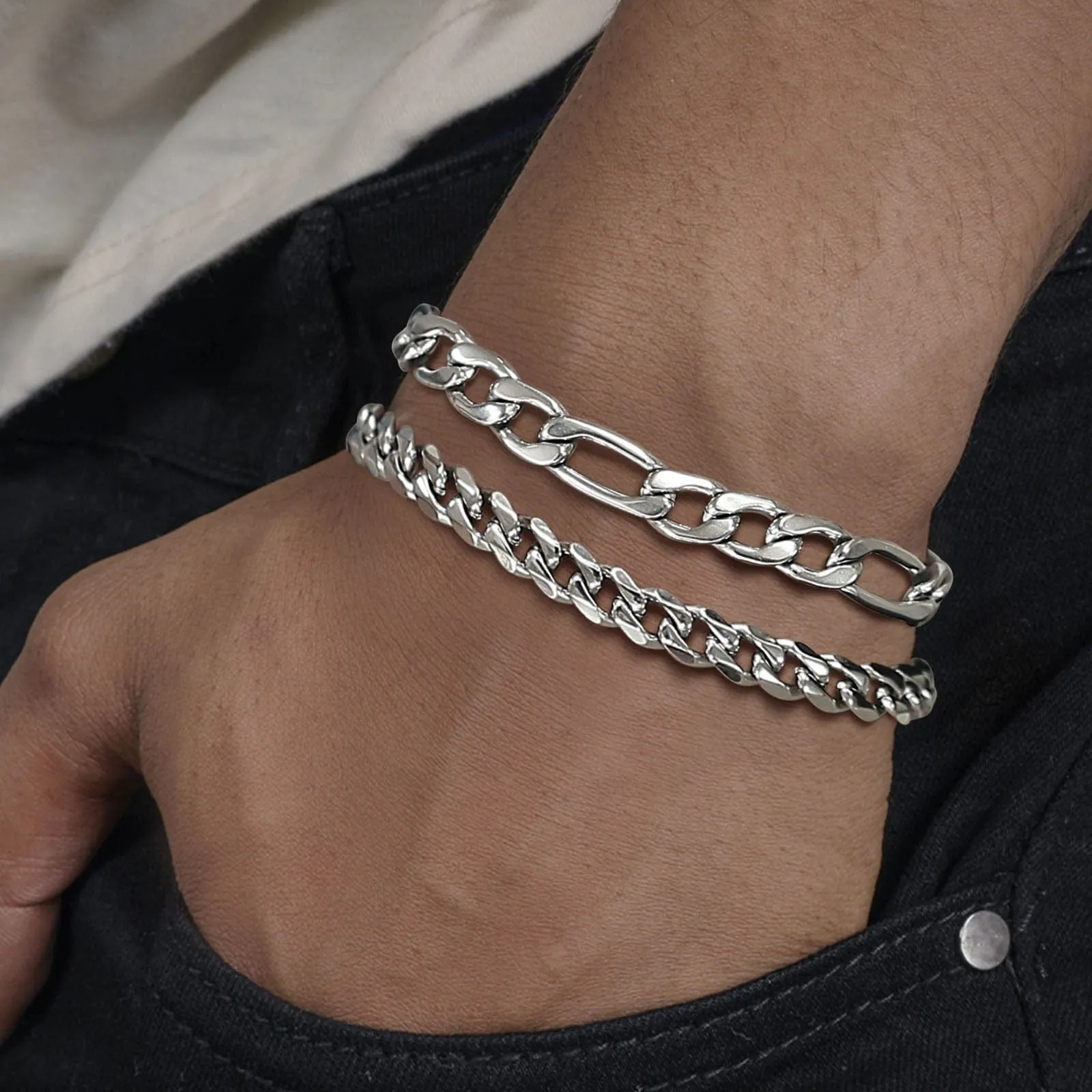 Layered  Chain Bracelets