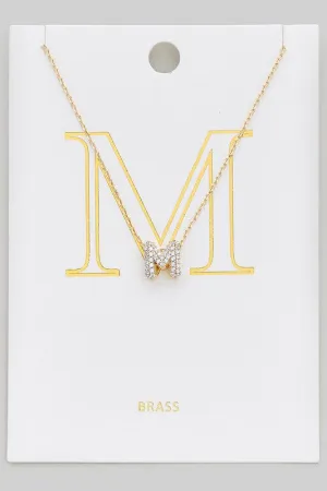 Let's Get Personal Initial Necklace  M