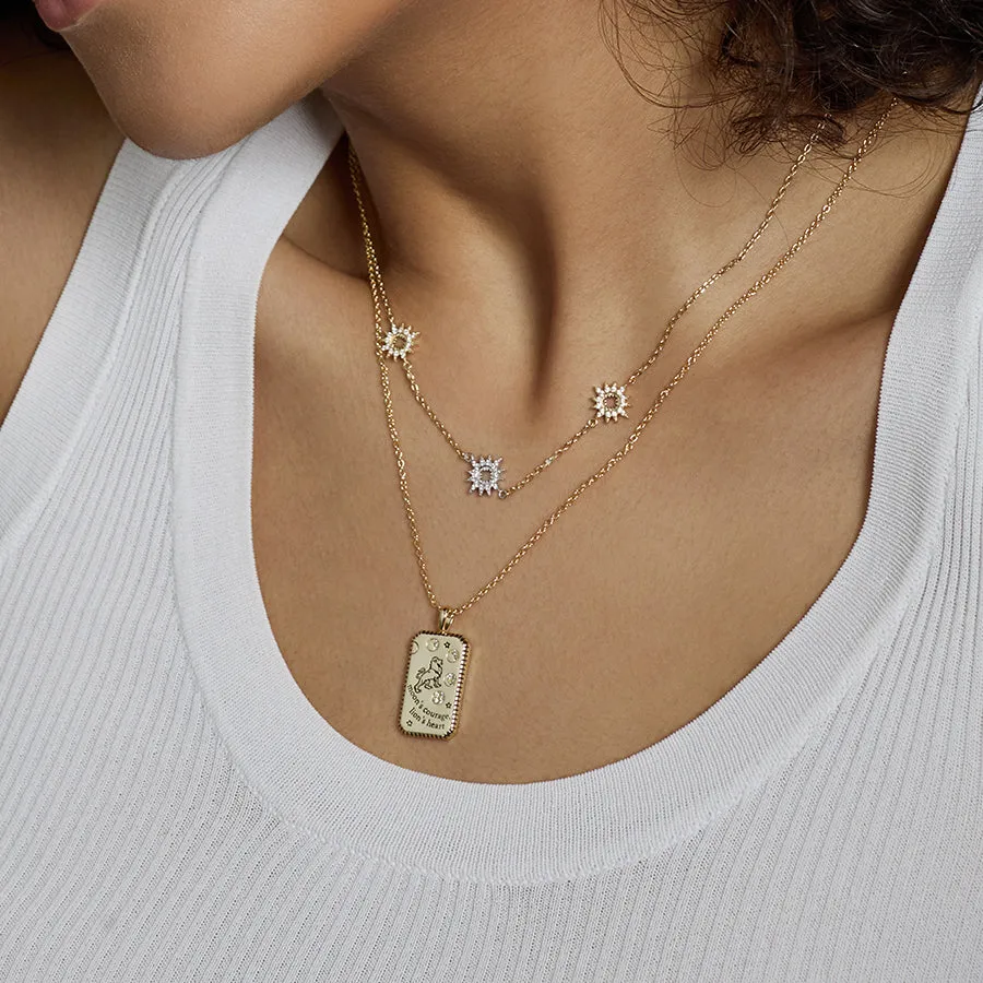 Lion Heart Gold Necklace