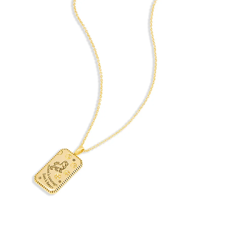 Lion Heart Gold Necklace