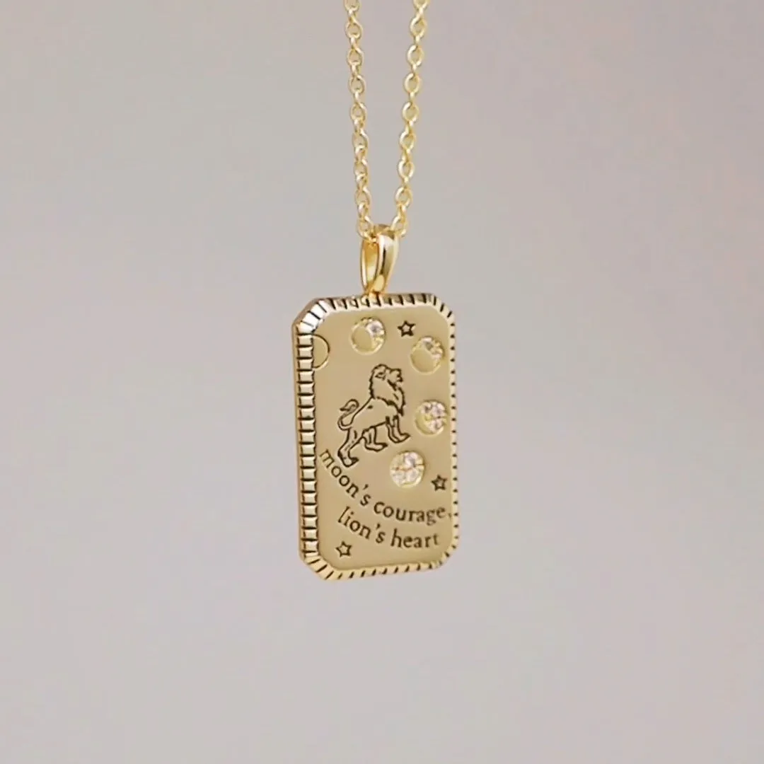 Lion Heart Gold Necklace
