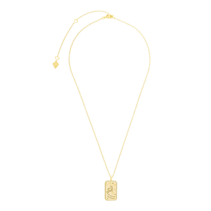 Lion Heart Gold Necklace