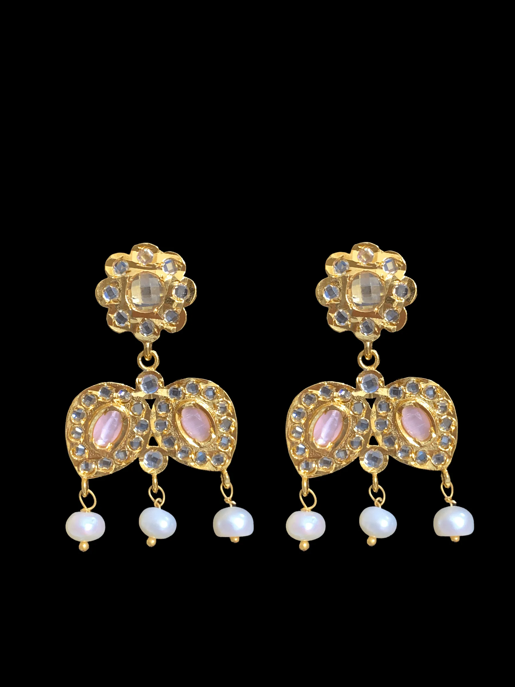 LN24 Sharnaz fresh water pearl necklace   In pink  ( READY TO SHIP)
