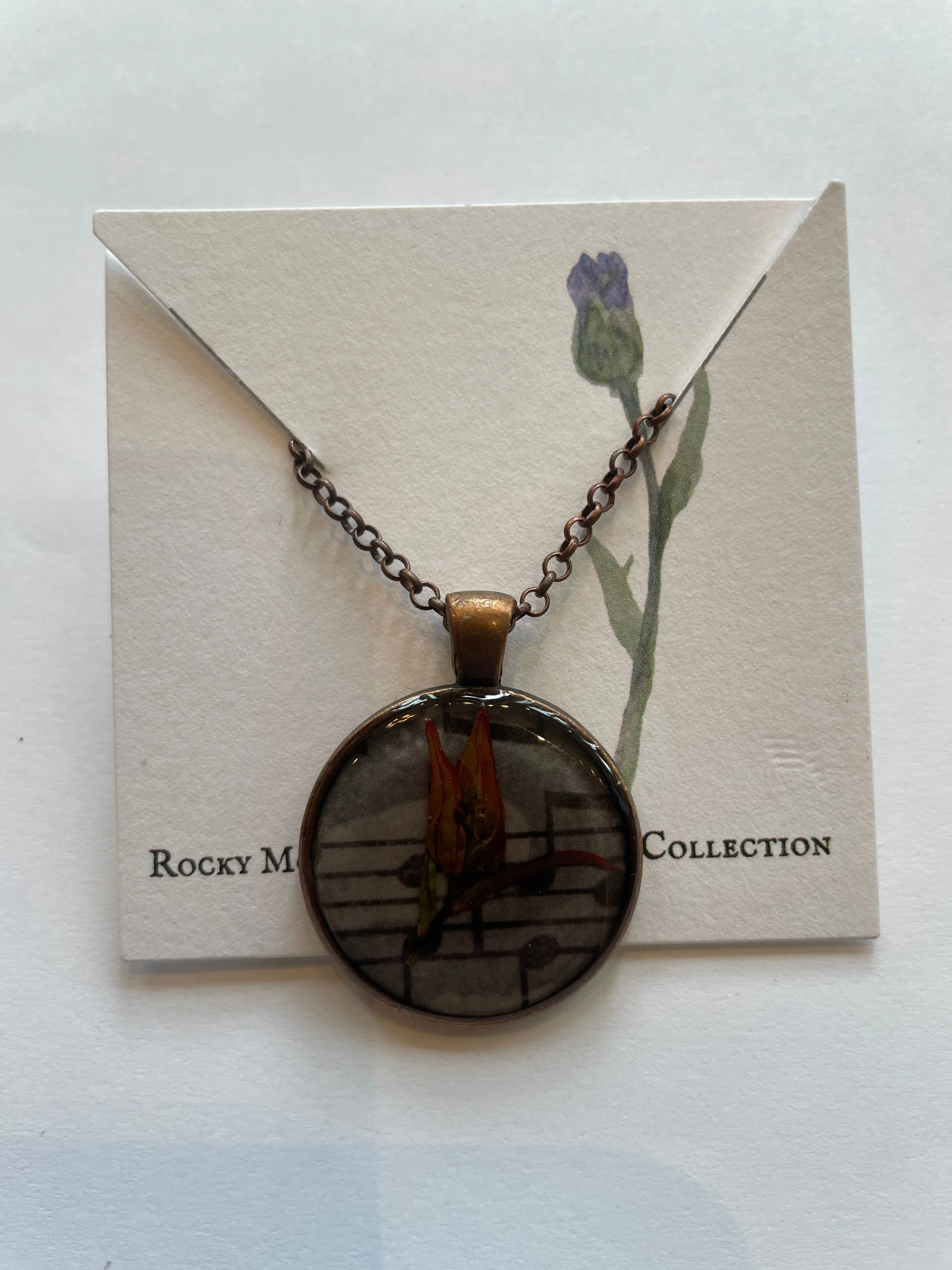 Local Pressed Flower Necklace