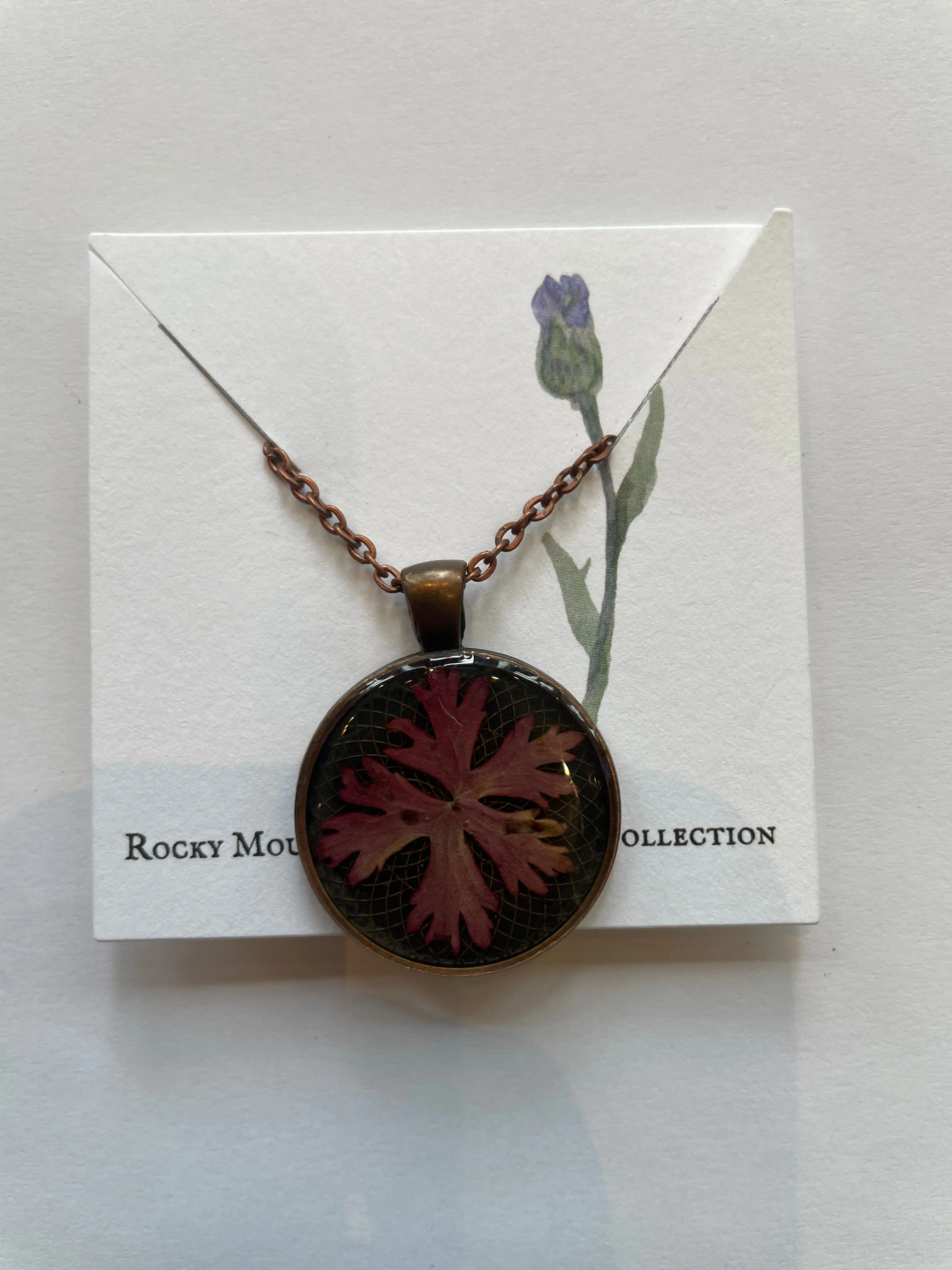 Local Pressed Flower Necklace