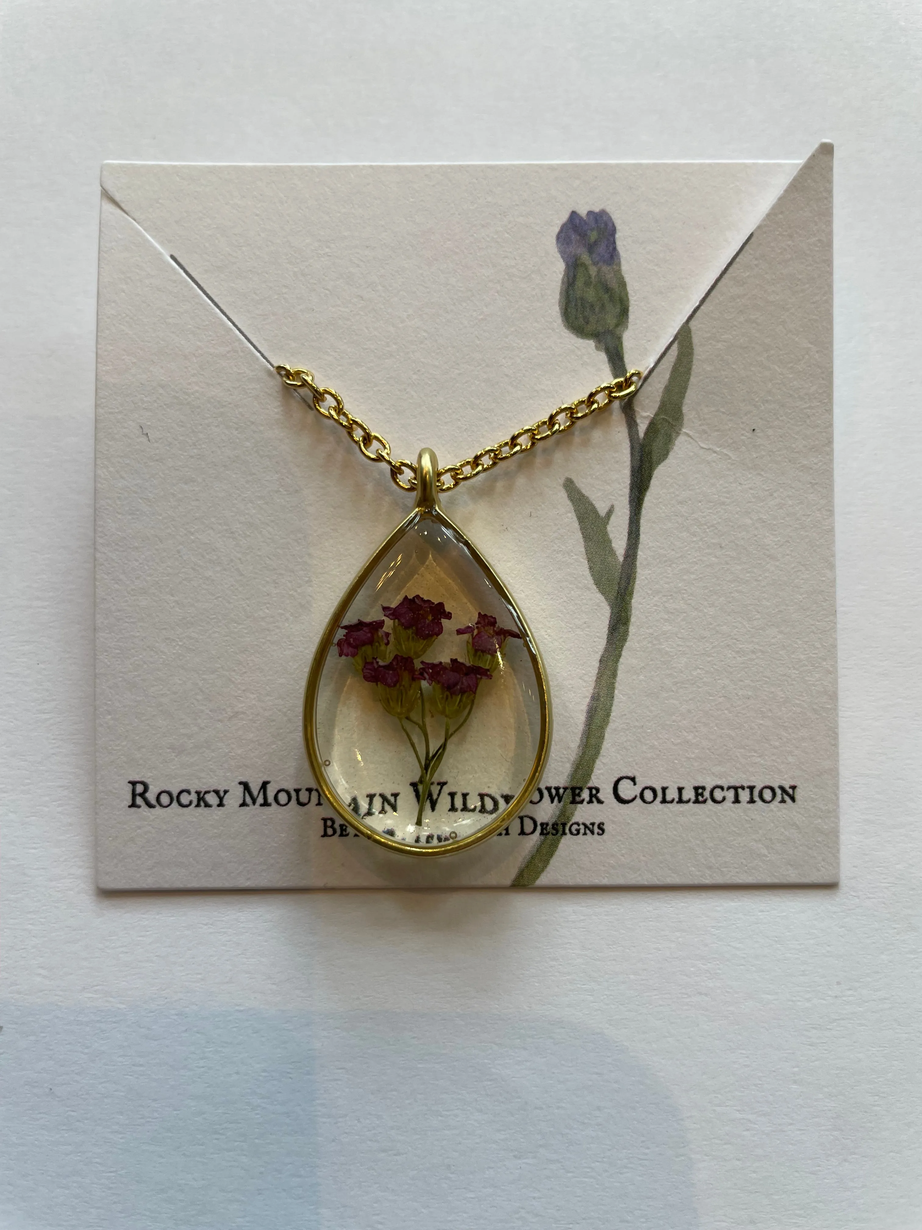 Local Pressed Flower Necklace