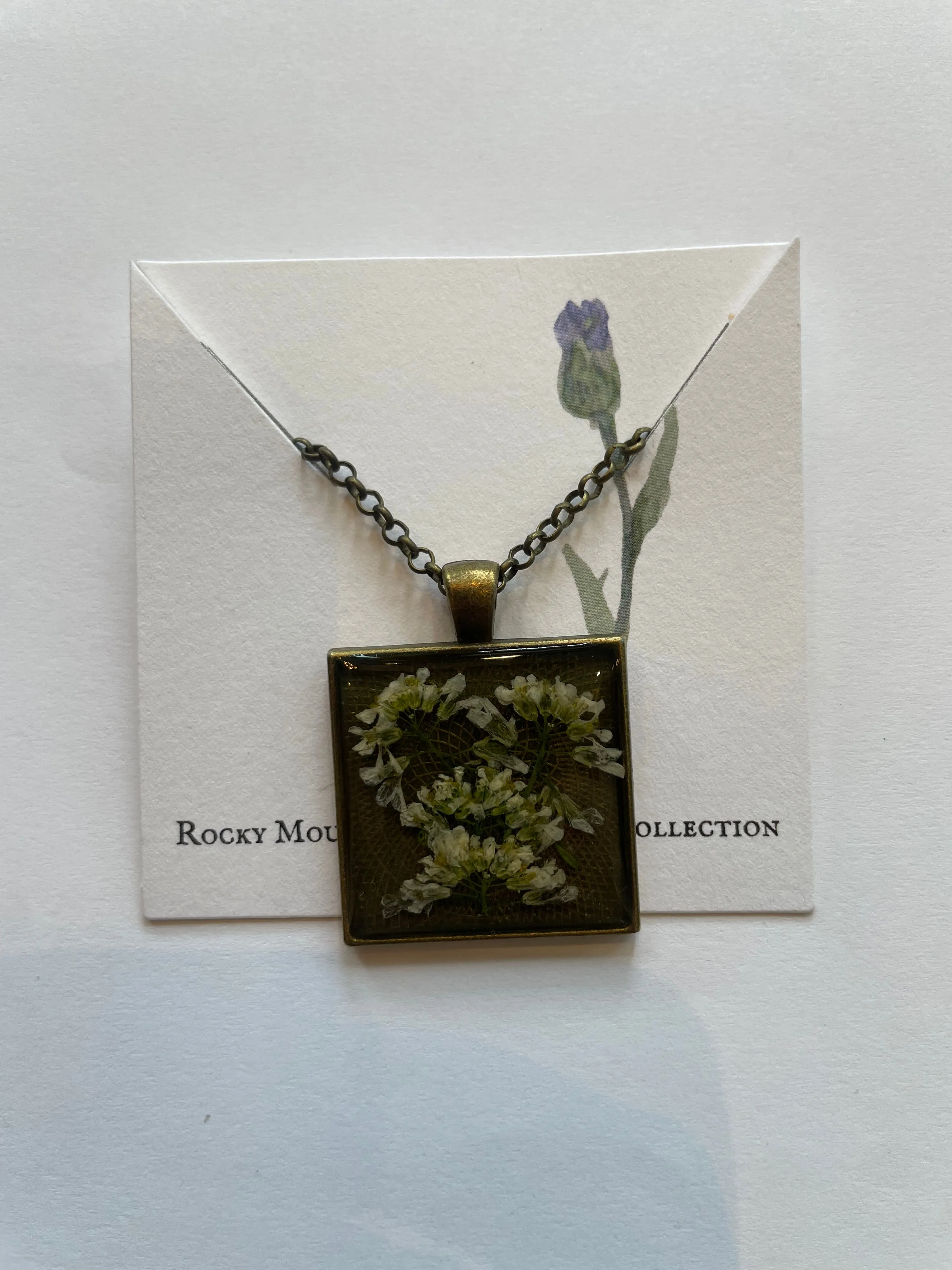 Local Pressed Flower Necklace