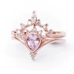 Luxury Exquisite Crown-Shaped Rings Set For Women