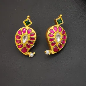 Mango Kundan Studs